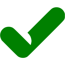 256x256 Green Check Mark Icon