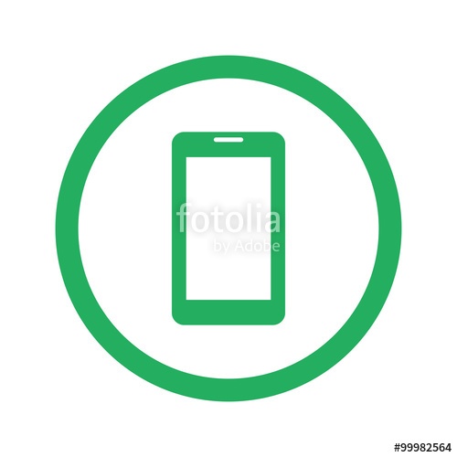 Flat Green Mobile Phone Icon And Green Circle Stock Image 500x500 Flat Green Mobile Phone Icon And Green Circle Stock Image