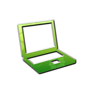 Green Computer Icon