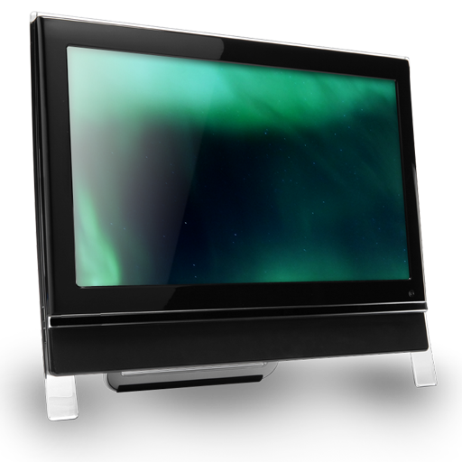 512x512 Computer Dark Green Icon Claire Monitor Iconset Prasilarts