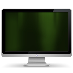 256x256 My Computer Dark Green Icon Free Search Download As Png