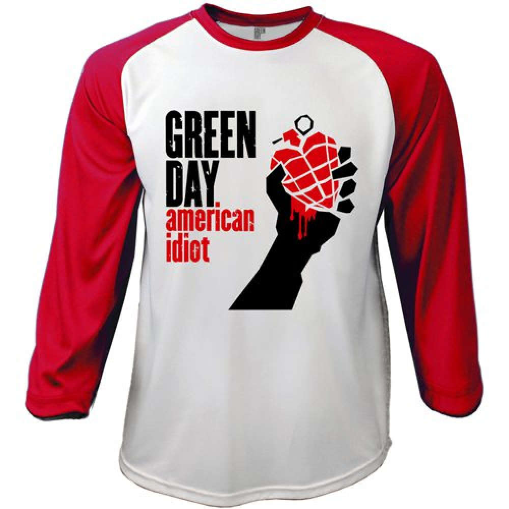 1000x1000 Green Day American Idiot Raglen Baseball Shirt
