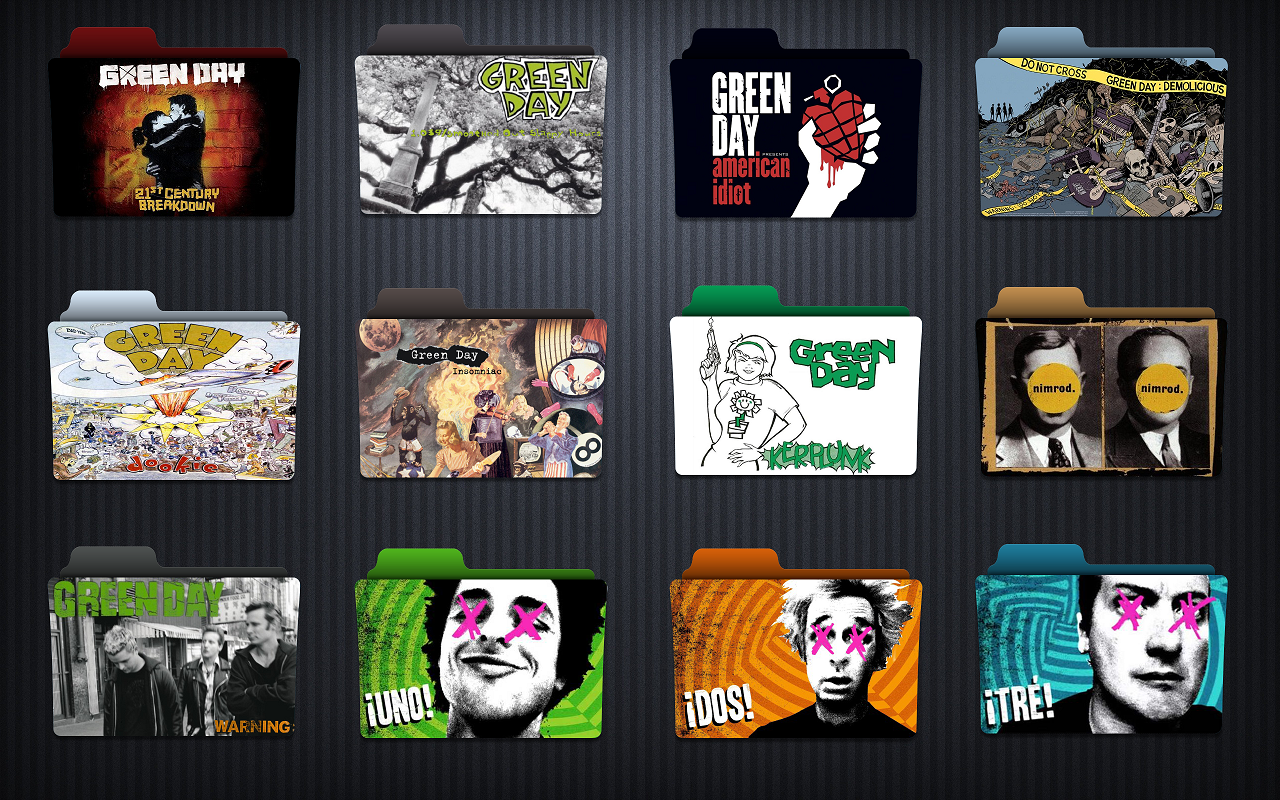 1280x800 Green Day Folder Icon Pack