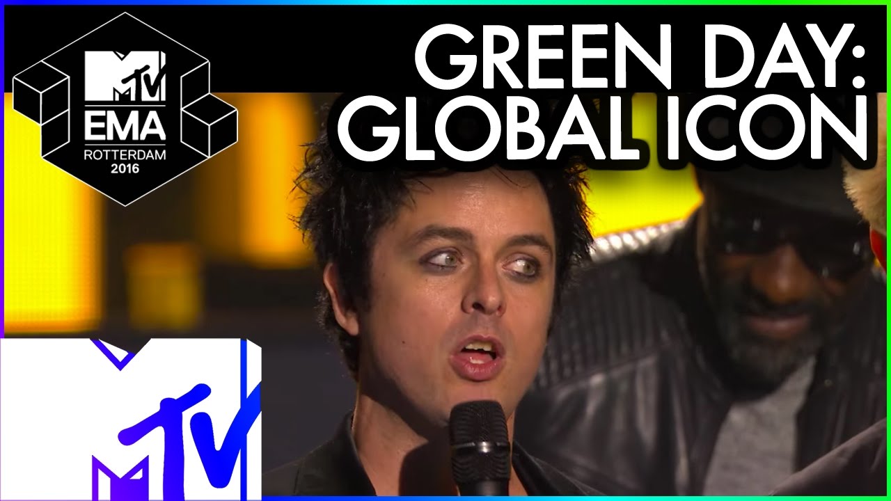 1280x720 Green Day Accept Global Icon Award Mtv Ema Mtv Music