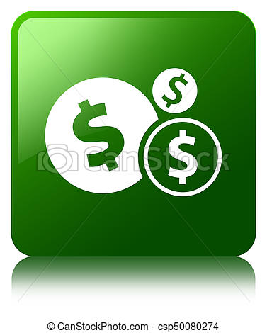377x470 Finances Dollar Sign Icon Green Square Button Finances Dollar