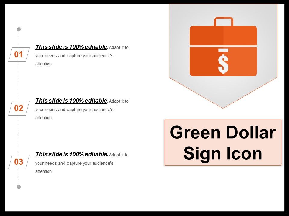 960x720 Green Dollar Sign Icon Presentation Examples Presentation