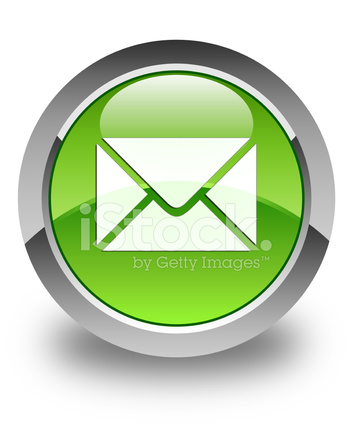 351x439 Email Icon Glossy Green Round Button Stock Vector