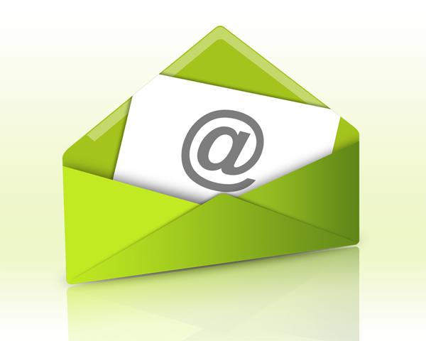 600x480 Green Reflecting Email Icon