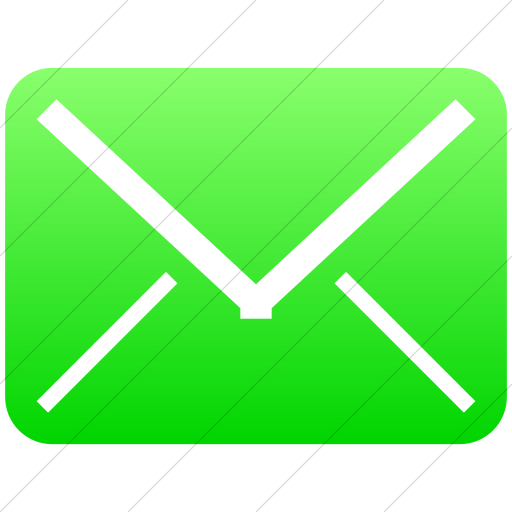 512x512 Iconsetc Simple Ios Neon Green Gradient Broccolidry Email Icon