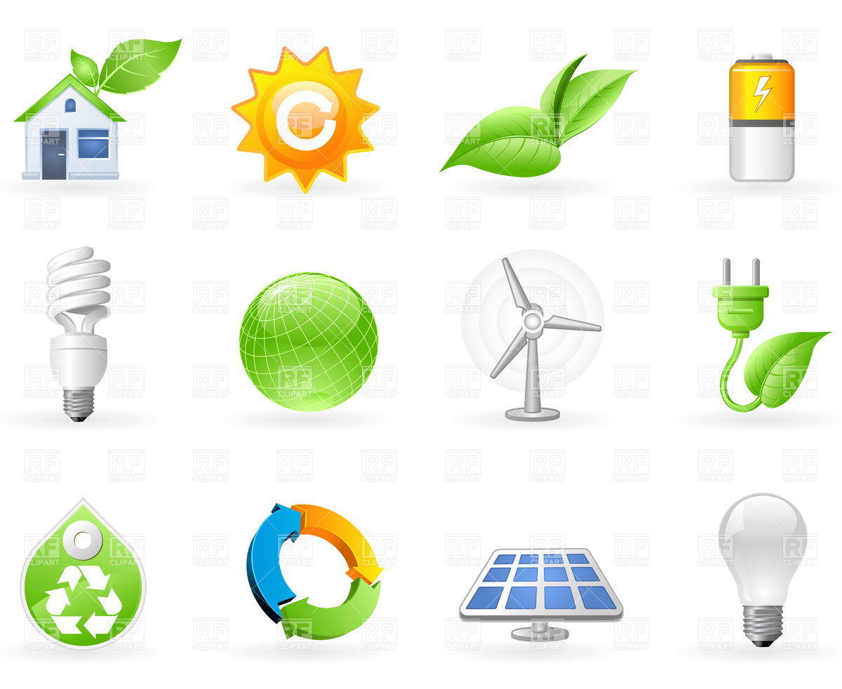 1200x982 Ecology And Green Energy Icon Set Vector Image Of Technology