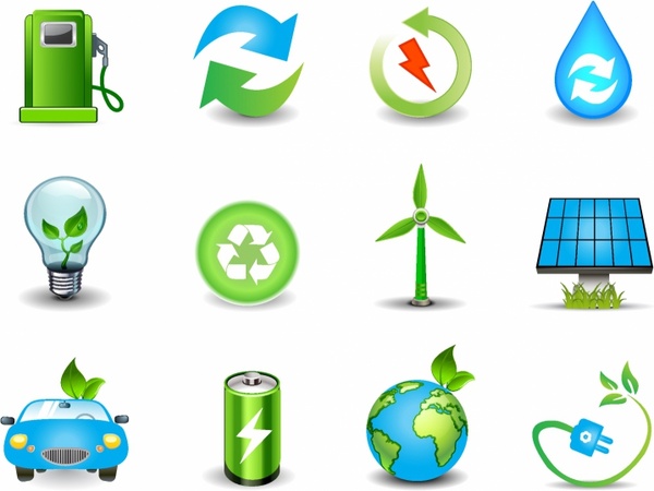 600x450 Environmental And Green Energy Icons Free Vector In Adobe