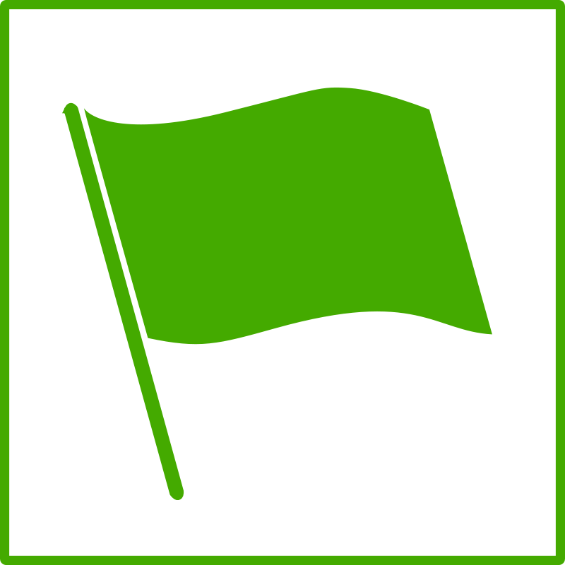 800x800 Free Clipart Eco Green Flag Icon Dominiquechappard