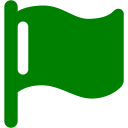 256x256 Green Flag Icon