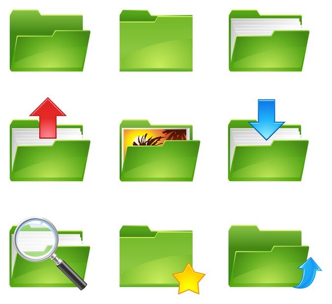 Free Green Folder Icon Files, Vectors Graphics 676x619 Free Green Folder Icon Files, Vectors Graphics