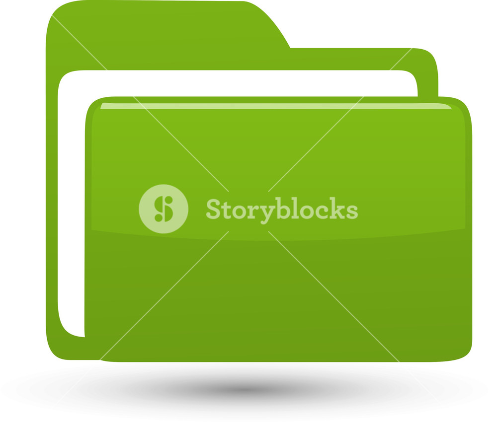Green Folder Lite Application Icon Royalty Free Stock Image 1000x852 Green Folder Lite Application Icon Royalty Free Stock Image