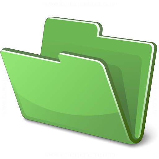 free downloadable green file folder icons