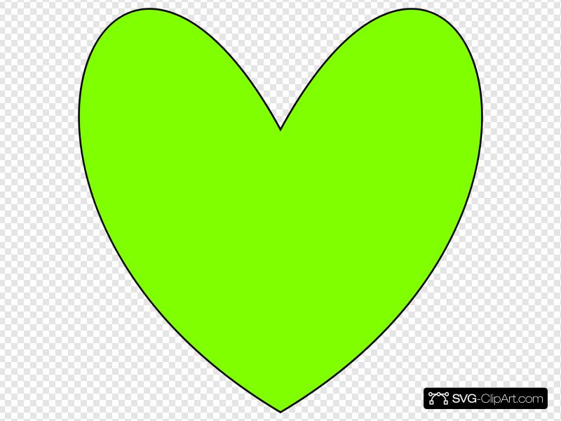 800x600 Green Heart Clip Art, Icon