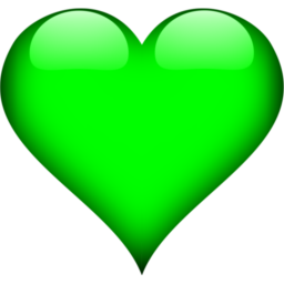 256x256 Heart Green Icon