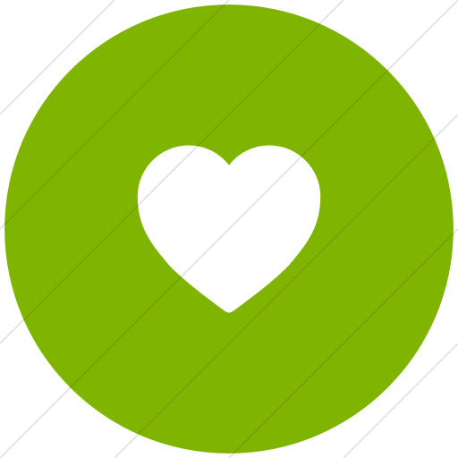 512x512 Iconsetc Flat Circle White On Green Foundation Heart Icon