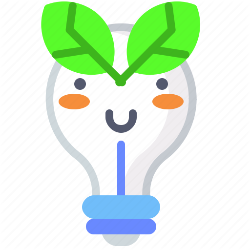 512x512 Green, Leaf, Light, Lightbulb, Recyclable Icon