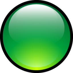 256x256 Aqua Ball Green Icon Scrap Iconset Hopstarter