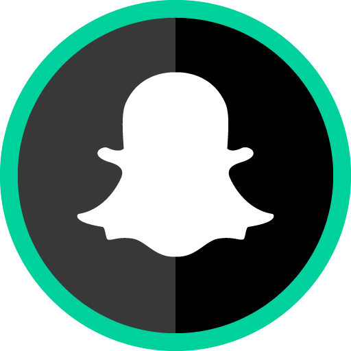 512x512 Free Snapchat Green Round Social Media Icon