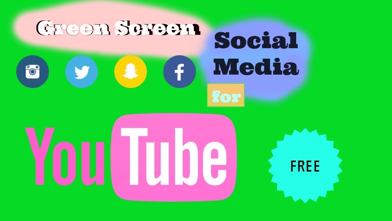 1280x720 Green Screen Social Media
