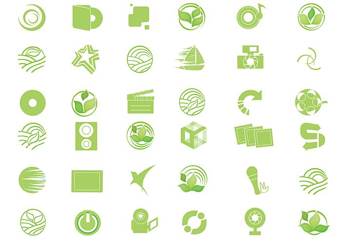 700x490 Eco Green Icon Vector Pack