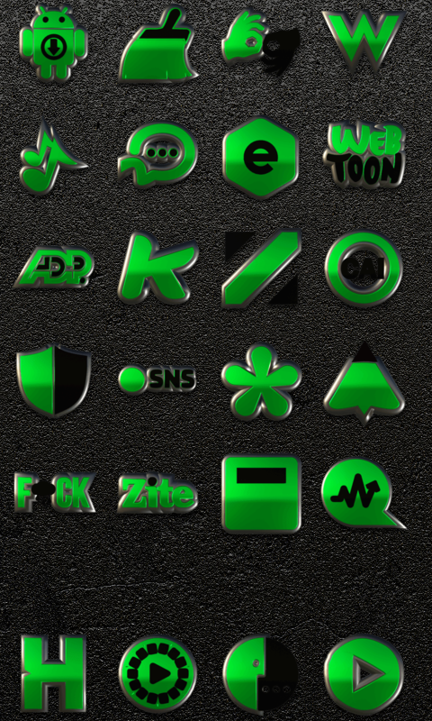 Gamma pack. Icon Pack HD Black Green APK 2022.