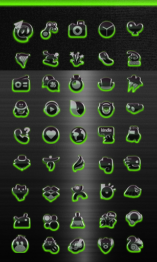 307x512 Glow Green Icon Pack Hd Latest Version Apk
