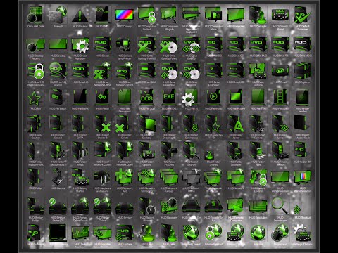 480x360 Hud Green Icons