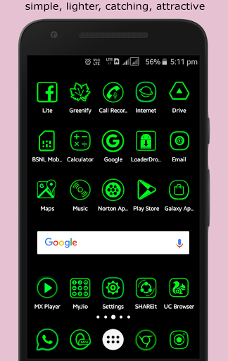 324x512 Hacker Green Icon Pack Paid Latest Version Apk