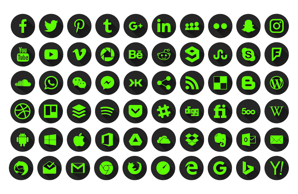 1044x682 The Greenhouse Icon Pack Green And Grey