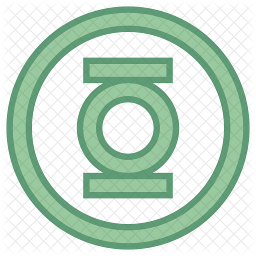512x512 Green Lantern Icon Of Colored Outline Style