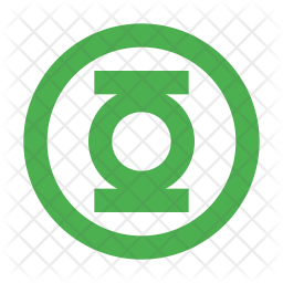 256x256 Green Lantern Icon Of Flat Style