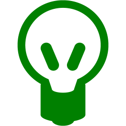 Green Light Bulb Icon 256x256 Green Light Bulb Icon