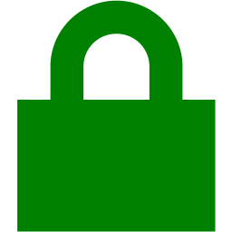 256x256 Green Lock Icon