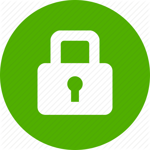 512x512 Circle, Green, Lock, Privacy, Safe, Secure, Security Icon