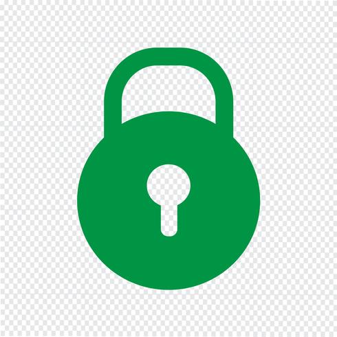 490x490 Lock Icon Vector Illustration