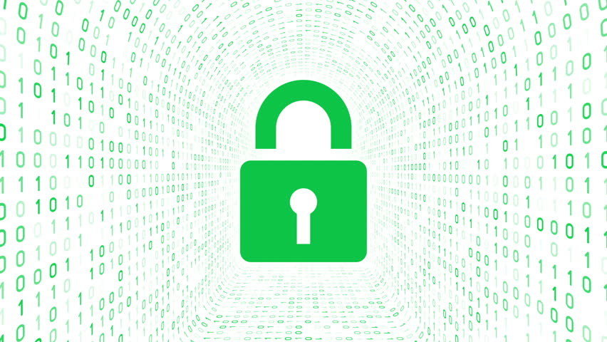 852x480 Red Lock Icon Form Red Stock Footage Video