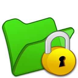 256x256 Folder Green Locked Icon