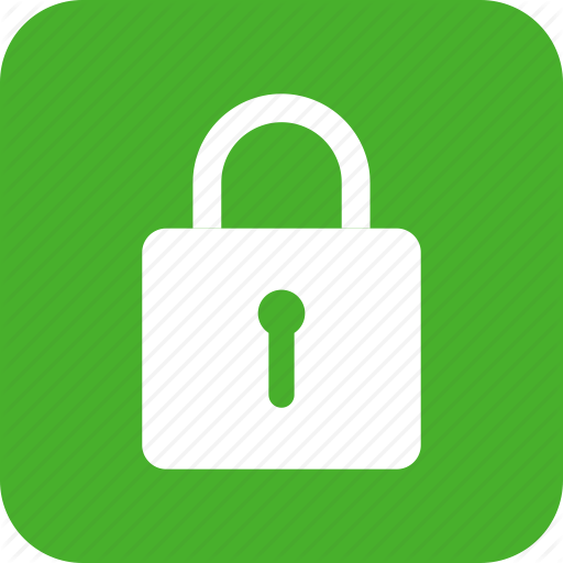 512x512 Green, Lock, Privacy, Safe, Secure, Security, Square Icon