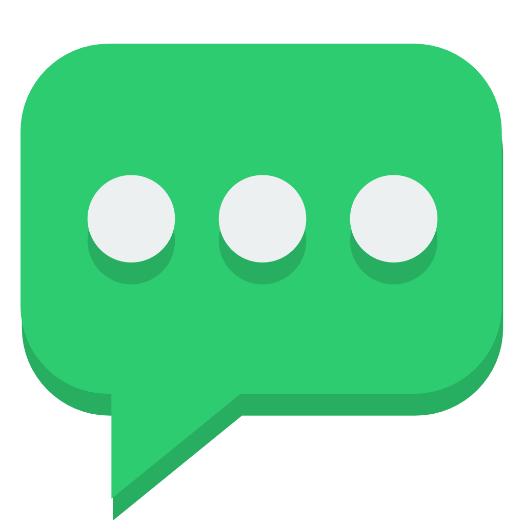 1024x1024 Flat Green Bubble Icon