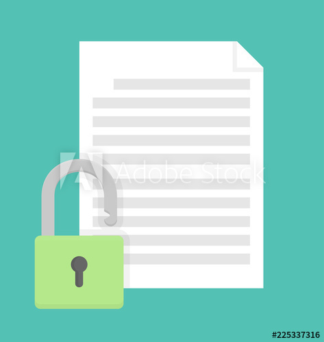 Unlocked Document Icon Opened Green Padlock On White Paper 473x500 Unlocked Document Icon Opened Green Padlock On White Paper