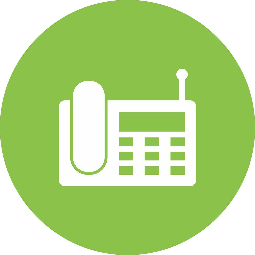 Wireless Landline Phone Flat Round Icon 1024x1024 Wireless Landline Phone Flat Round Icon