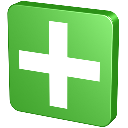 512x512 Green Plus Icon