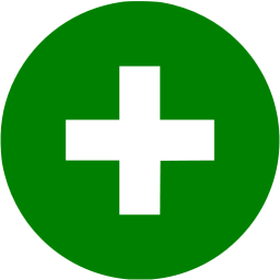 256x256 Green Plus Icon