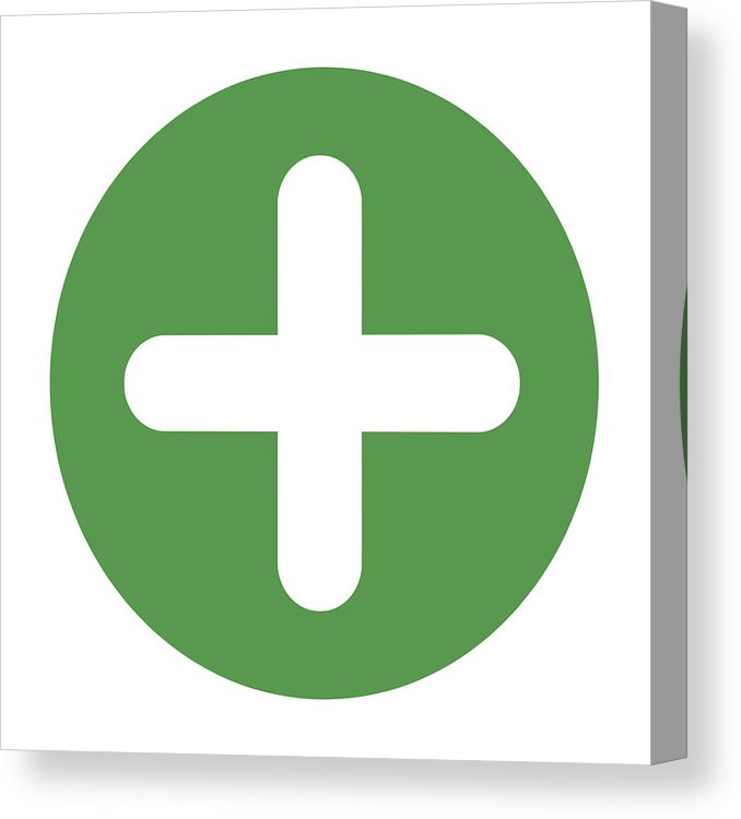 678x750 Flat Round Plus Sign Green Icon, Button Positive Symbol Isolated