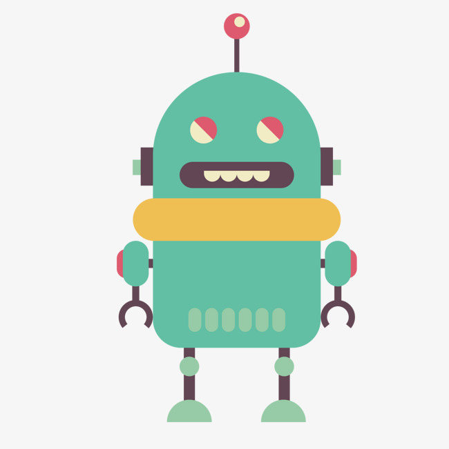 650x651 Green Robots, Technology Icon, Vector Ic