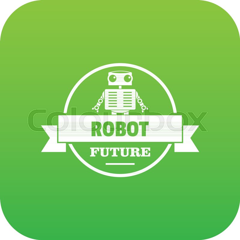 800x800 Robot Tech Icon Green Vector Isolated Stock Vector Colourbox
